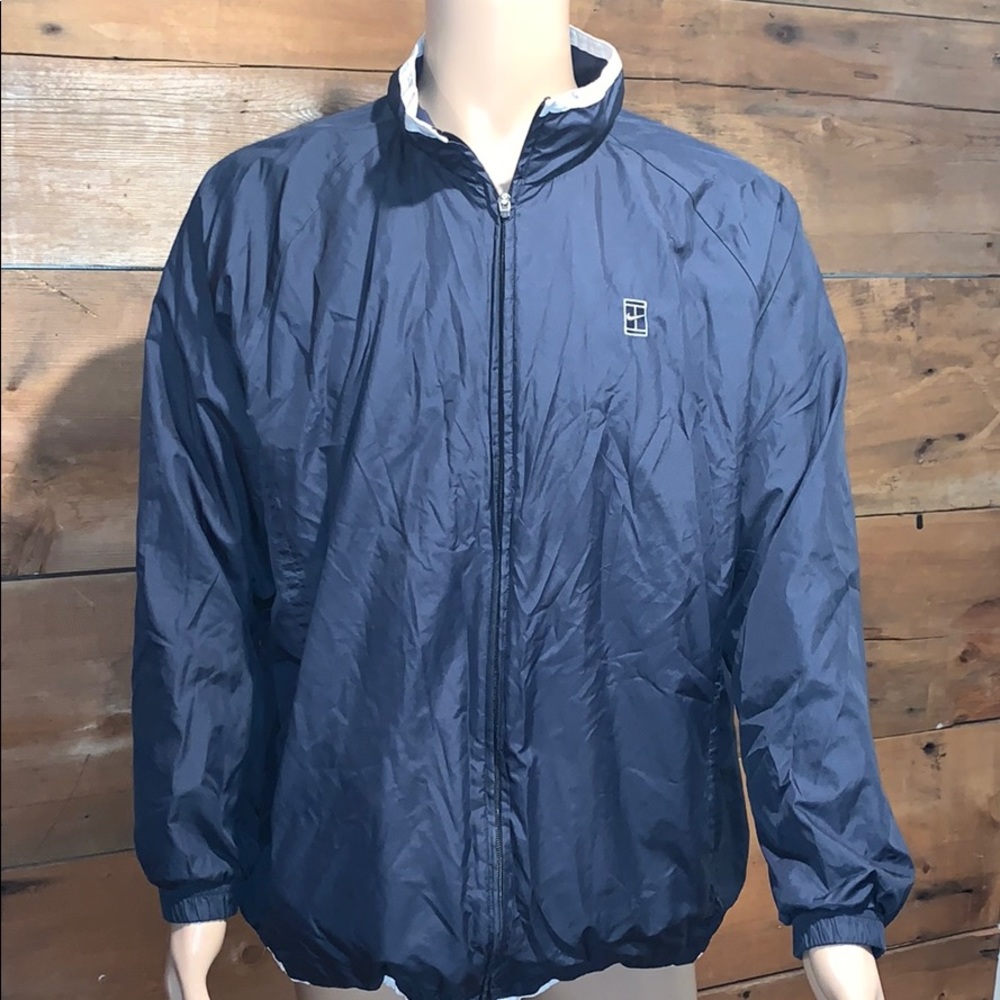 Nike Mens Navy Athletic Windbreaker Jacket SZ.L - Picture 1 of 4